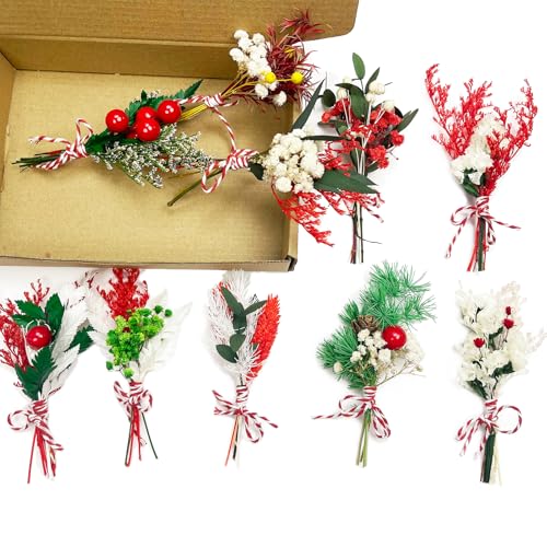 Ramos Secos Navideños para Manualidades 10 piezas miniatura 1