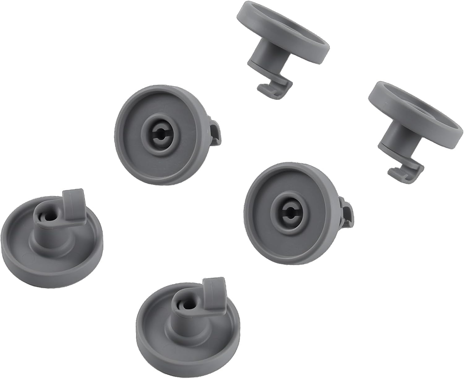 Upgraded WP99002780 Dishwasher Wheels Replacement Parts for Whirlpool Maytag Jennair Dishwasher Rack Lower Wheels Roller Whirlpool Dishwasher Dishrack Roller Basket Bottom Wheels 6Pcs