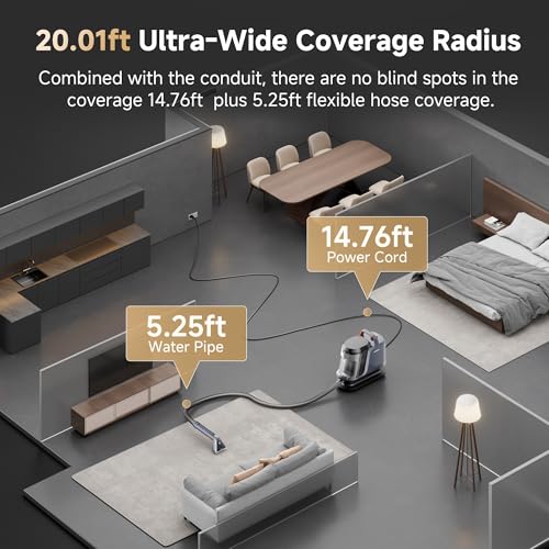 Image of Uwant Carpet Cleaner Machine with Steam&Hot&Cold Water Models 18Kpa Powerful Suction Upholstery Cleaner Machine with Pet Pro Cleaner for Pets, Carpet Steam Cleaner Set of 1