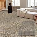 Carpet Tiles 24"x 24" Squares Carpet Reusable,18 Tiles, Non Slip Easy DIY Installation Seamless Floor Tiles Rug for Bedroom Living Room Office etc
