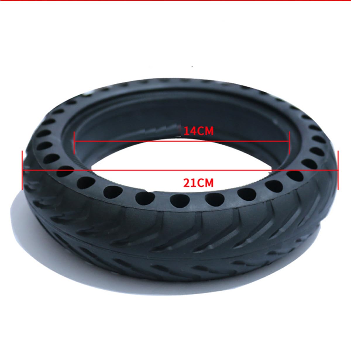 DECHOUS Pneu Alvéolé Anti-crevaison 8,5 Pouces pour Trottinette Électrique, Roue en Caoutchouc Solide, Amortisseur de Chocs, Adapté Usage Extérieur et Pluie, Remplacement Léger