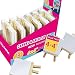 COLOR MAGIC Mini Stretched Canvas with Easel - 4x4 Inch/12 Pack - Mini Canvas and Easel Set, Best For Kids