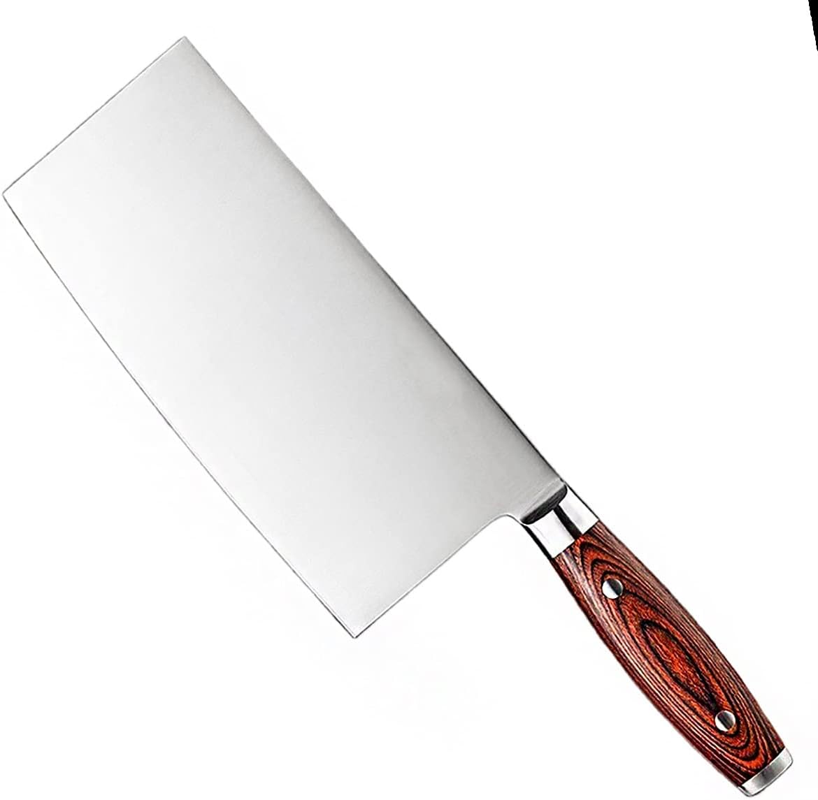 Meat Cleaver, 8 Inches Cleaver Knife Slice Meat Vegetables Stainless Steel German DIN1.4116 Steel Beautiful Box Kitchen Knives