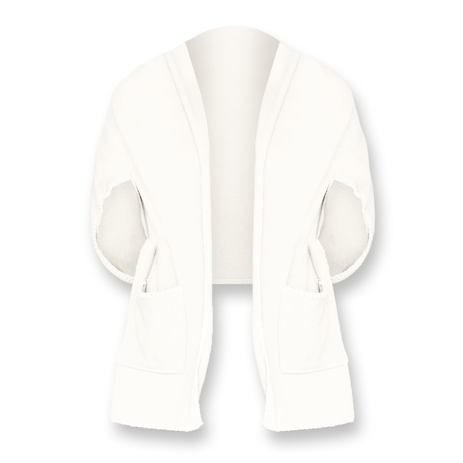 Coopers of Stortford - Shawl Wrap (Cream/Burgundy)