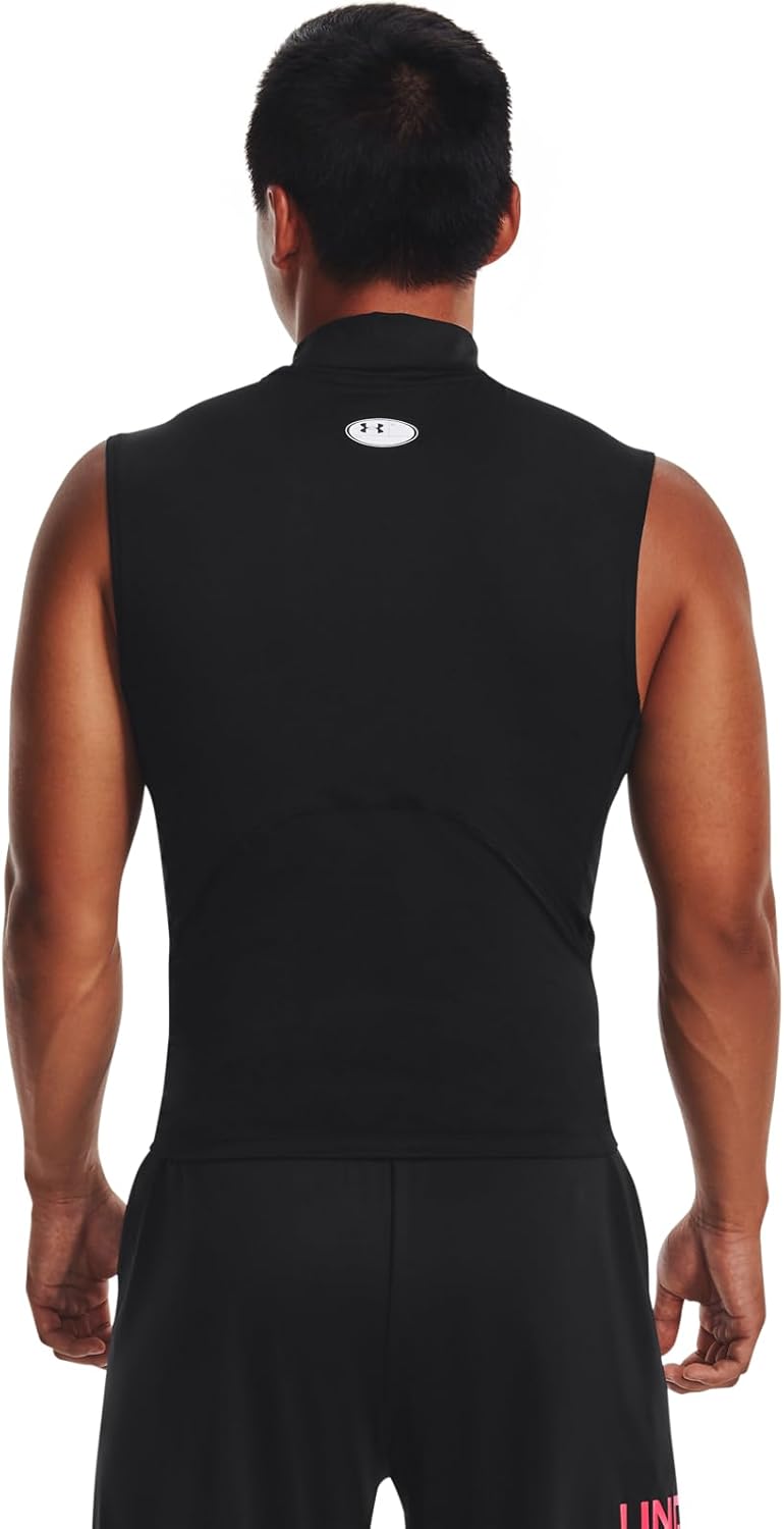 Under Armour Mens HeatGear Armour Compression Mock Sleeveless - Image 9