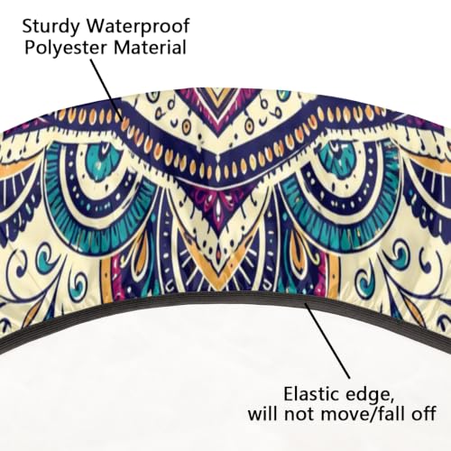 Pardick Mandala Round Tablecloth Fitted with Elastic 45-50In by Pardick - Used condition - Image 7
