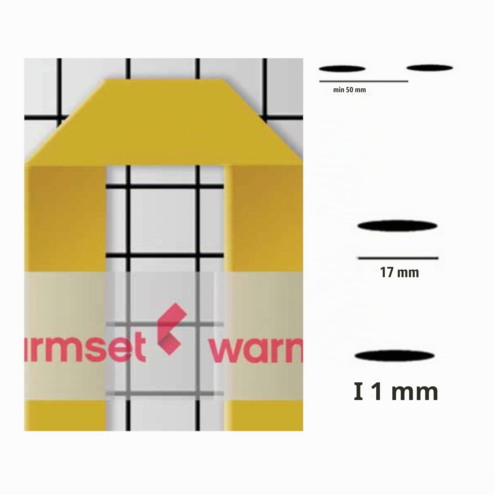 17/5 200Watt 2m² impianto a pavimento riscaldamento elettrico ceramica