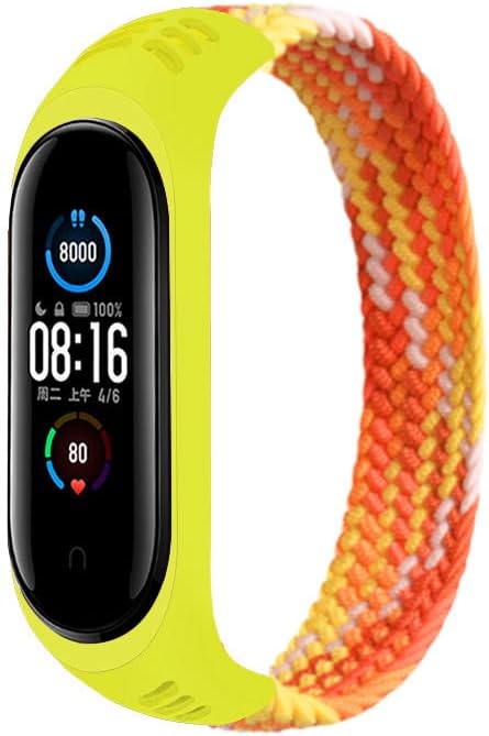EIHAIHIS Correa trenzada compatible con Xiaomi Mi Band 7Mi Band 6Mi Band 5Mi Band 4Mi Band 3, nailon Solo Loop elástica deportiva de repuesto para disponible en Yaxa Venezuela
