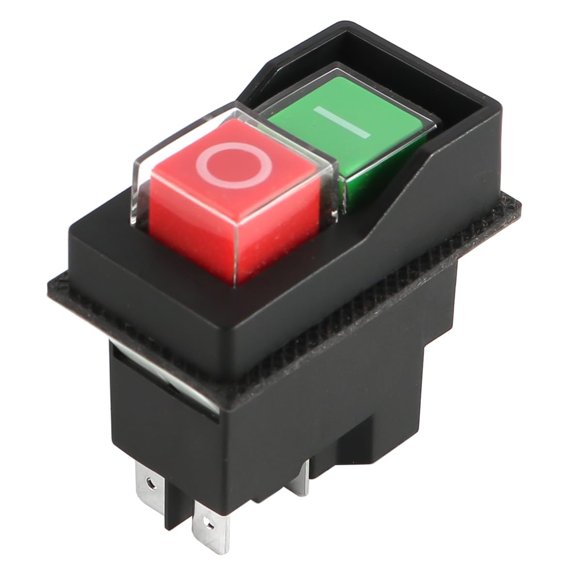 Interrupteur électromagnétique KJD17 5 broches AC250 V 18 A Bouton-poussoir étanche Interrupteur de sécurité magnétique Démarreur magnétique Outil électrique