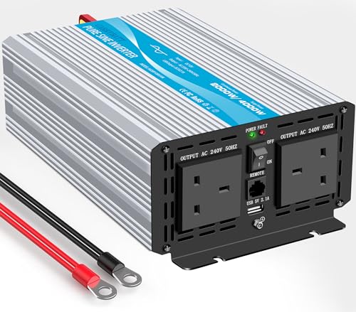 CARRYBATT 2000W Pure Sine Wave Inverter 12V to...
