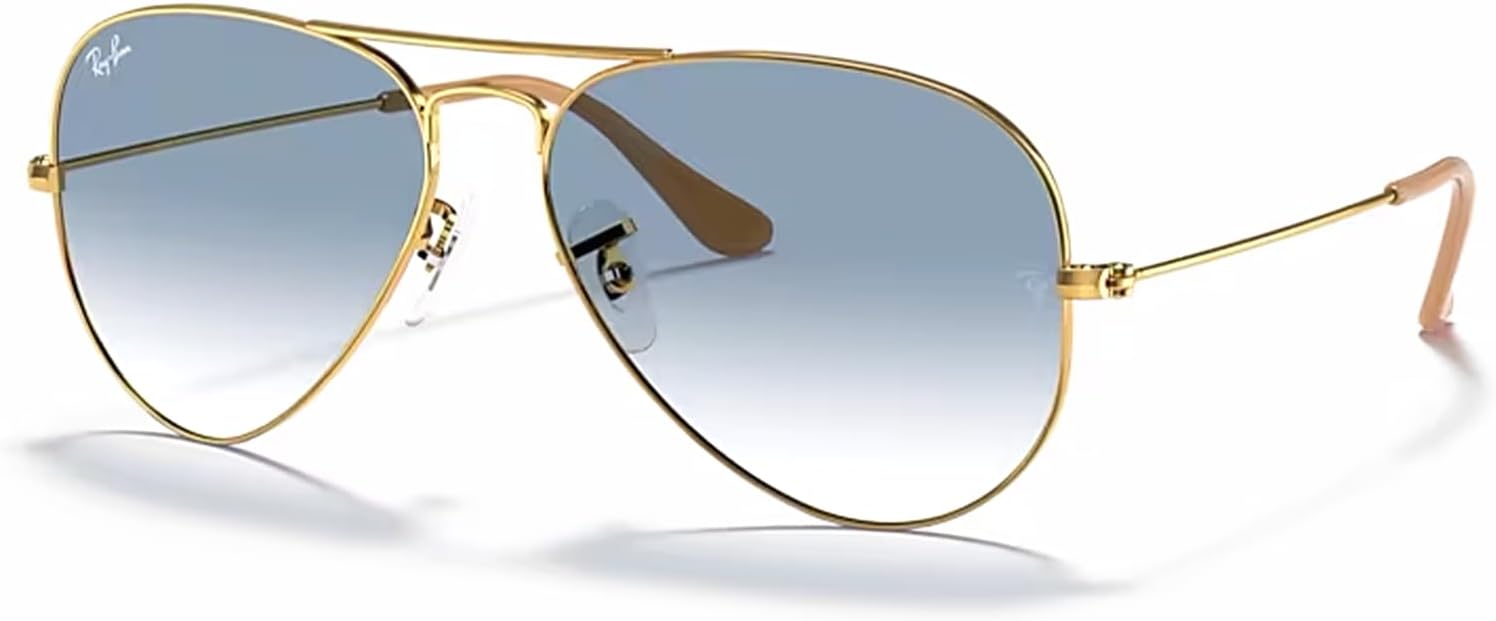 RB3025 Metal Aviator Sunglasses For Men For Women +BUNDLE with ACCESSORY EYEWEAR KIT