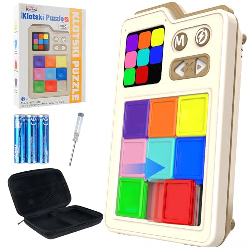 SMILESSKIDDO Super Slide Puzzle-Spiele, 1000+ originelle Herausforderungen und 3 Modi, Puzzles, super elektronische Schiebepuzzles, Spielzeuggeschenke für Kinder und Erwachsene