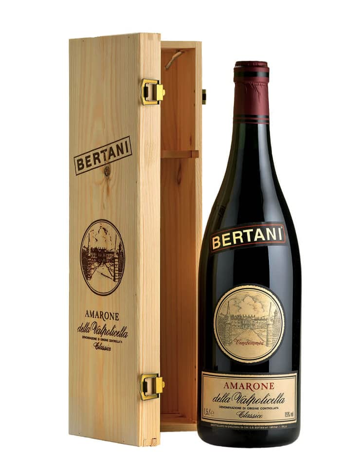 Vino da invecchiamento Amarone della Valpolicella 2012 DOCG Bertani 3 litri Doppio Magnum Cassa Legno Originale - Jeroboam
