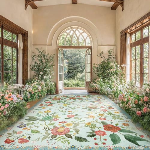 Amada 6x9 Area Rugs, Non-Slip & Low-Profile Living Room Rug