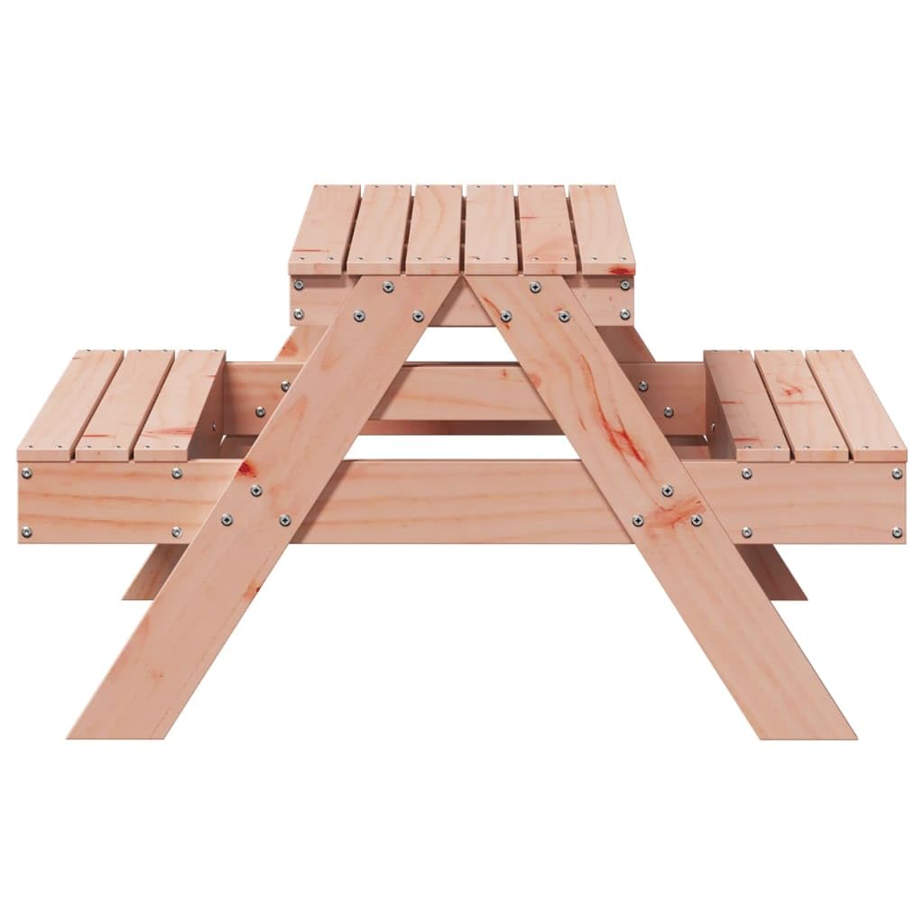 Tavolo da picnic per esterni, tavolo da picnic per bambini, 88 x 97 x 52 cm, in legno massello Douglas