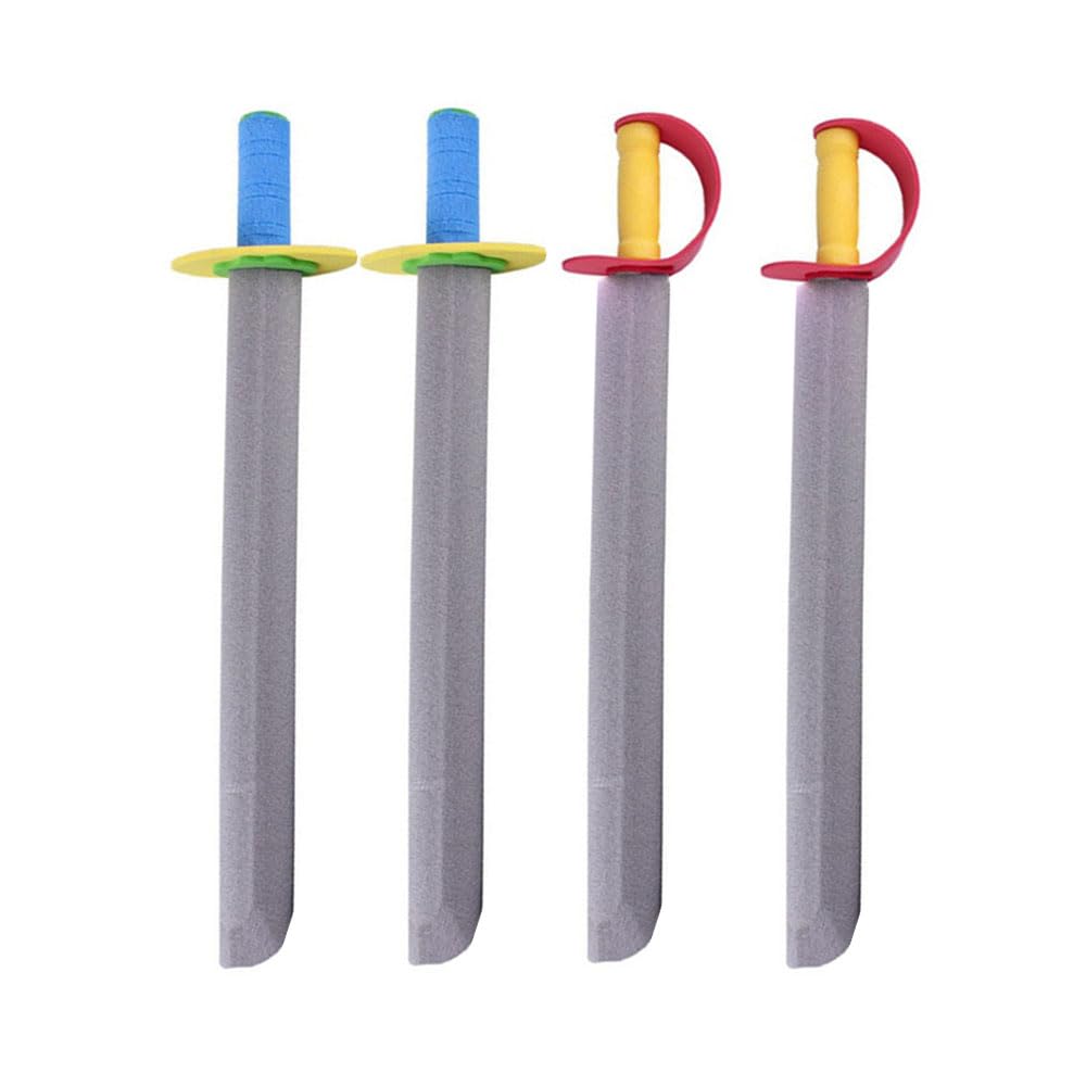 4 Sword Toys, Performance Props, Foam Weapons (Red+Blue)