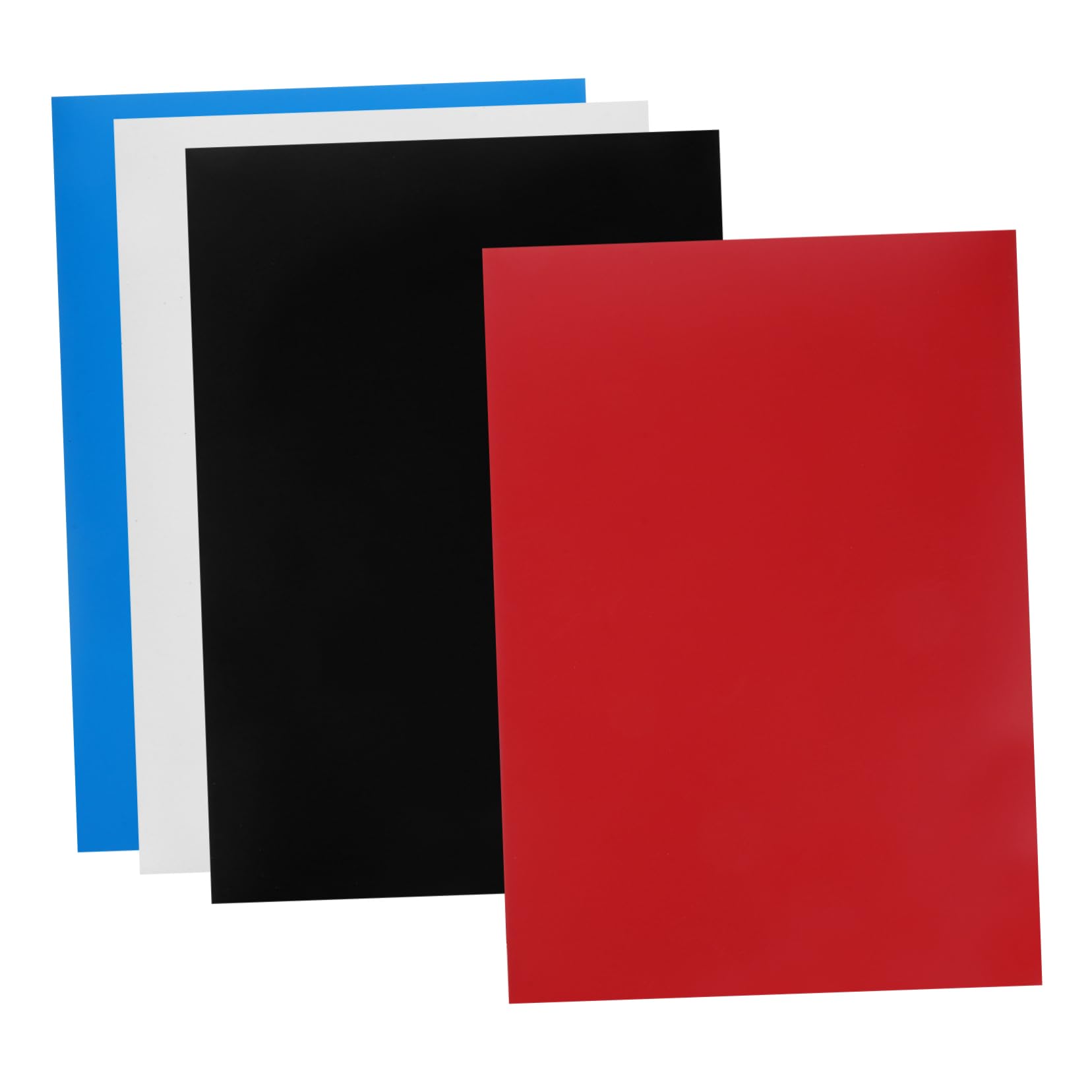 PRETYZOOM 4pcs Flexible Sheets Peel and Stick Adhesive for DIY Crafts Business Cards and Creative Projects