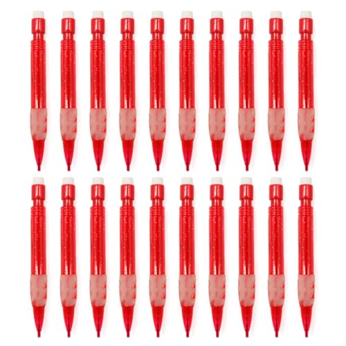 20Pcs Small Mechanical Pencils 0.7MM Drawing Automatic Pencil with Eraser for Student Children Writing Sketching Drawing