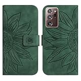 Rfvzubemok Compatible with Oppo Reno6 Pro 5G PEPM00 Cover,Compatible with Oppo Reno6 Pro 5G PEPM00 Flip Kickstand Card Slots Magnetic Closure Phone Case Green