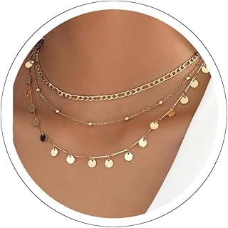 Clover Necklace Dainty Hollow 4 Leaf Choker Necklaces Tiny Cute Pendant Necklaces for Women 18K Gold Plated Lucky Four Leaf Pendant Jewelry