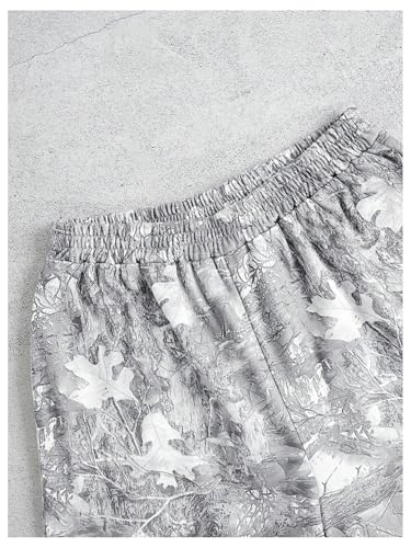 GORGLITTER Men's Camo Baggy Sweatpants Wide Leg Camouflage Elastic Waist Track Pants with Pockets for Streetwear3