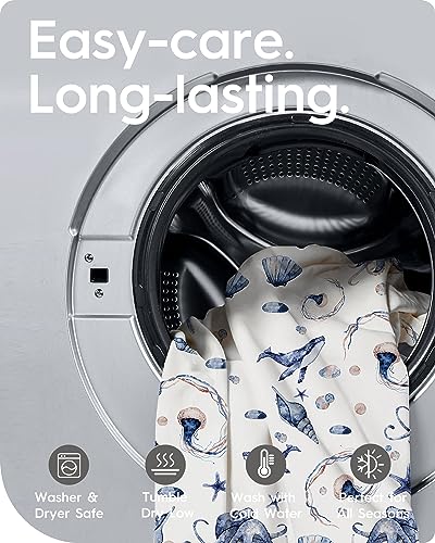 Image of Graco Pack and Play Fitted Sheets - 2 Pack Mini Crib Sheets, Hypoallergenic and Soothing, Premium Jersey Fabric, Safari Sea Animals Pattern