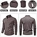 Mylldey 1/4 Zip Pullover Mens Sweaters Lightweight Pullover Soft Men's Knit Long Sleeve Sweater (Darkcoffee, XL)