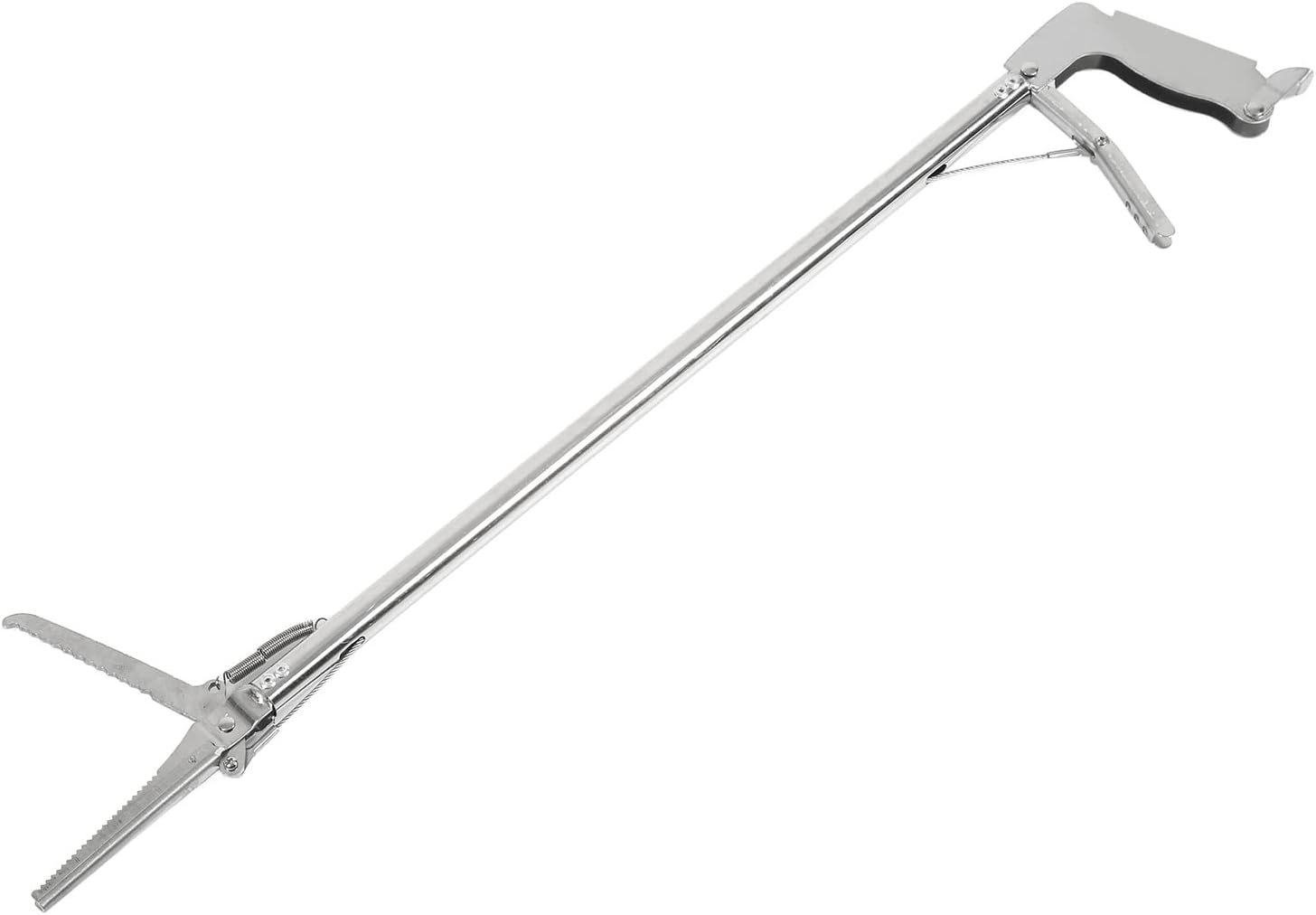 Stainless Steel Crab Tongs, 30 Inch Portable Multifunctional Long Fish Tongs with Detachable Foldable Design, for Crab Seafood Octopus Eel Charcoal (Straight)