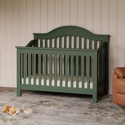 Image of Davinci Jayden 4-in-1 Convertible Crib, GREENGUARD Certified, Forest Green