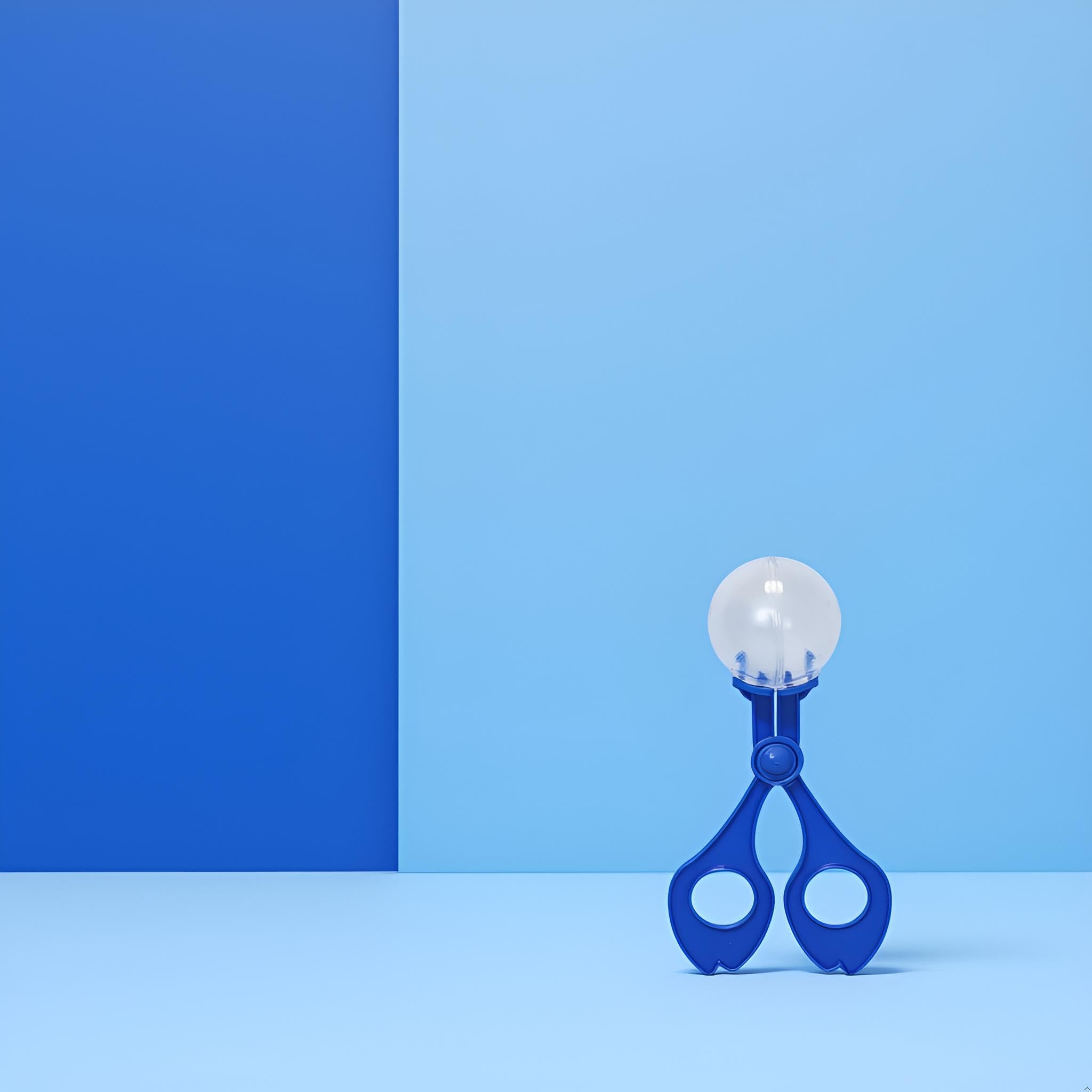 2 Pcs Blue Fine Motor Skill Tool, Hand-Eye Coordination Plastic Scissor Clamp Butterfly Clip - Image 4