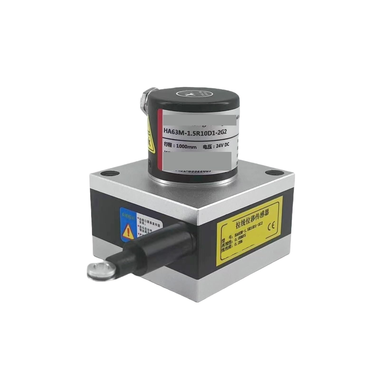 NOBIRTBSA Displacement Sensor 1500mm Measuring Distance 4-20mAa 0-10K 0-10V Output String Encoder Wire Pull Encoder(1500mm 0-10V-DC24V)