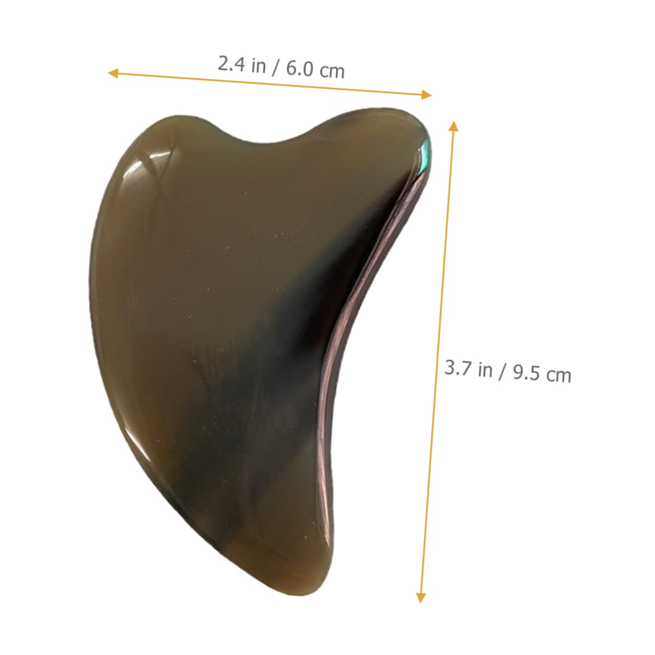 3piezas Tabla De Masaje Guasha De Cuerno Natural Herramienta Para Masaje Facial y Corporal Alivio De Fatiga y Circulación Sanguínea