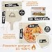 PIMOTTI Pizzastein 3cm Pizza-Stein für Backofen Brotbackstein aus echtem Schamott Pizzastein eckig Backstein Pizza Steinplatte für Backöfen Stein Grill Gasgrill Pizza-Stone
