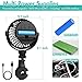 COMLIFE Baby Car Fan, USB Powered 4'' Powered Portable Car Air Circulator Fan, Powerful Quiet 4 Speed 360° Rotatable Backseat Car Fan for Sedan SUV RV, Must Have for Baby in Summer(Battery Included)