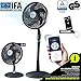Produktbild 2in1 Standventilator extra leise| Smarte Tuya App + Amazon Alexa + Google Assistant |VTX300 55W Tisch-Ventilator mit Fernbedienung & Display fürs Schlafzimmer | RelaxxNow Air Conditioner + in Mini