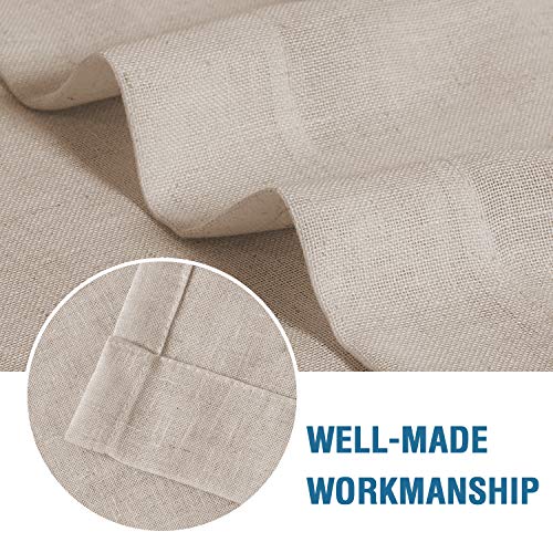 H.Versailtex PART-P2HVDMFRDOOR-2668ANGORA Natural Linen Blended Door Curtain thumb #5