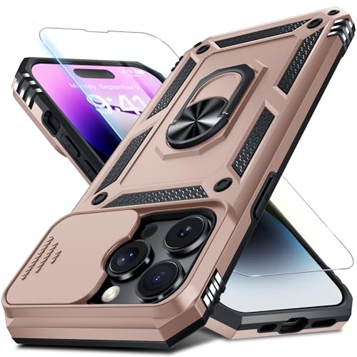 for iPhone 14 Pro Max Phone Case Built in Slide Camera Lens Cover