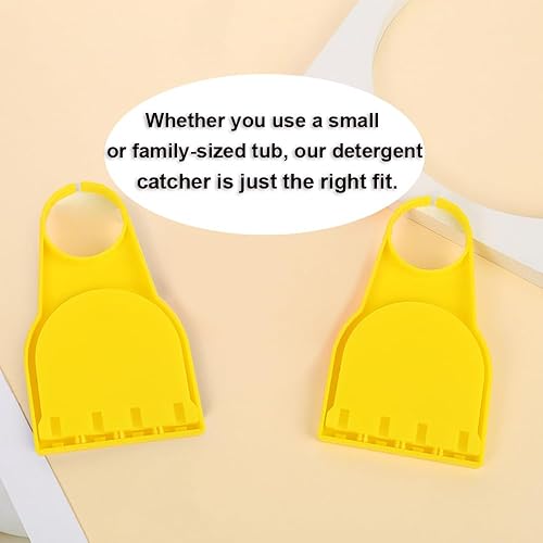 Miniatura 3 de Paquete de 2 soportes para vasos de detergente para ropa sucia, atrapador de goteo de detergente, bandeja de goteo, no más desorden ni fugas y