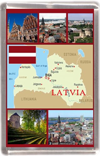 Latvia map Gift Souvenir Fridge Magnet