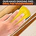 5 Inch Mouse Hand Sanding Block - Sanding Blocks for Wood Hand Sander Block for Wood Working Hook and Loop Sanding Block - 5