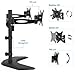 VIVO Dual LCD Monitor Free Standing Desk Mount, Heavy Duty Fully Adjustable Stand fits 2 Screens up to 27 inches (STAND-V002Z)