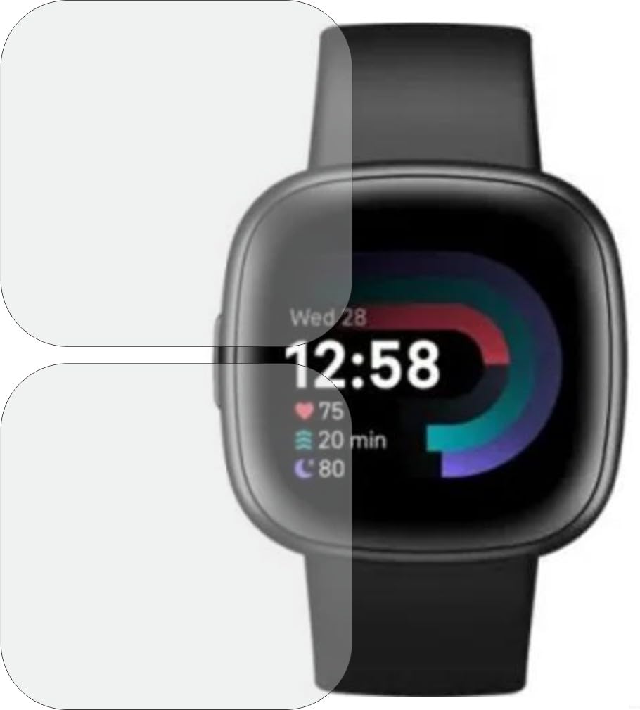 TELTREK Screen Guard for Fitbit Versa 4 Smartwatch Screenguard, Edge to Edge TPU Fiber Film not Tempered Glass Screen Protector for Fitbit Versa 4 (Pack of 2) (B0CN1RPNHJ) Amazon Price History, Amazon Price Tracker