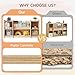 ONBRILL Montessori Shelf, Bookshelf and Toy Storage Organizer for Kids Room, Toddler 2-Tier Horizontal Wood Cube Bookcase, Furniture of Daycare, Nursery, Classroom, Kindergarten (Natural)