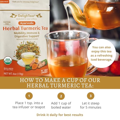 DelighTeas Organic Turmeric Ginger Tea
