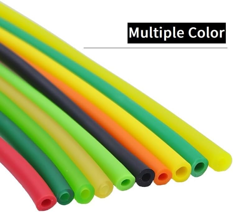 flexiable rubber 2 Meter 5 Meter Nature Latex Rubber Hoses stretch 1.6mm 2mm 3mm 4mm 5mm 6mm 7mm 9mm 10mm 12mm 14mm 17mm High Resilient Elastic Tube drain elastic (Size : 5Meter, Color : 12mm x 17mm