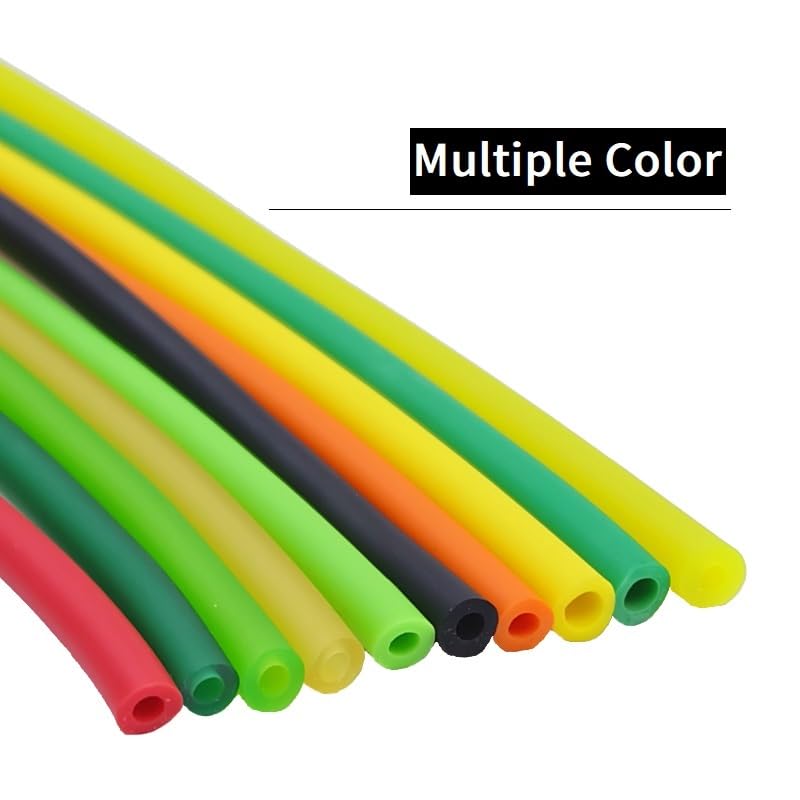 Tubo de goma de látex, mangueras de goma de látex natural de 1,6 a 17 mm, 2 metros, 5 metros para agua de aire (2 mm x 4 mm, 5 metros)