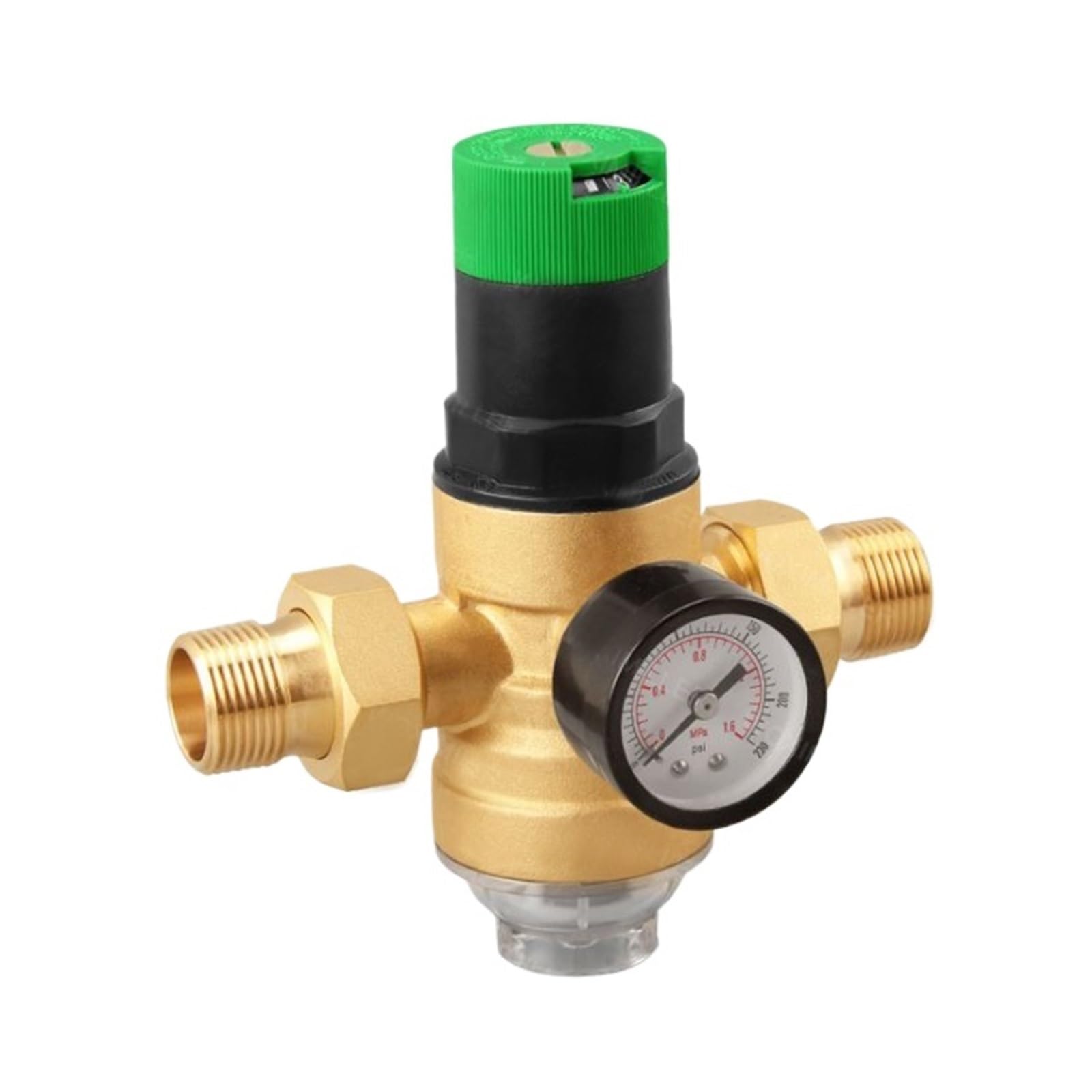 Adjustable Pressure reducing with Gauge Pressure Regulator Pressure regulating forwater/Oil/Gas DN15 DN20(DN20)