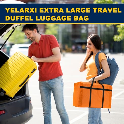 Extra Large Duffle Bag, 30 x 19 x 11 in Travel Big Duffle Bag with Zipper Handle Storage Foldable Waterproof Lightweight Bag for Women Men Travel Moving Camping (Gray)4