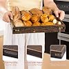 Bandeja para Servir con Asas, Bandeja Decorativa de Madera, Bandeja Grande Cuadrada | Bandeja de Madera de 12.75 Pulgadas para Sala, Bandeja Moderna para Mesa de Café | Bandeja para Velas, Bandeja para Otomana en Cama, Cocina, Baño, Desayuno 6