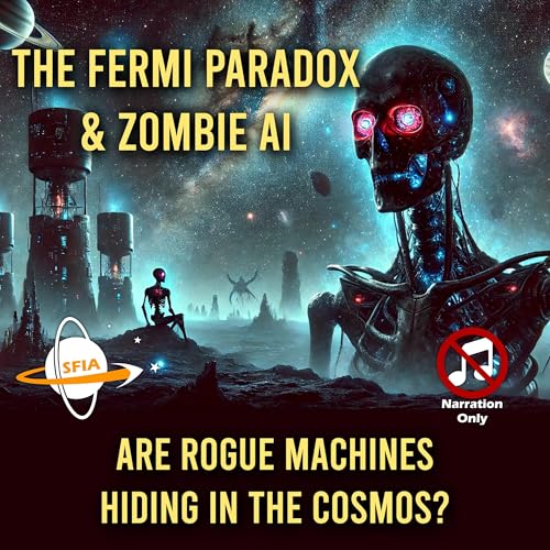 Page de couverture de The Fermi Paradox & Zombie AI: Are Rogue Machines Hiding in the Cosmos? (Narration Only)